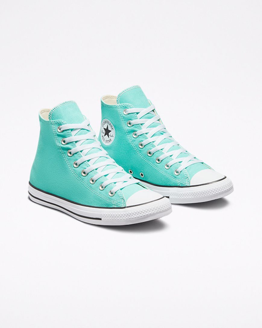 Men's Converse Chuck Taylor All Star Seasonal Color High Top Shoes Light Turquoise | AU E9485M